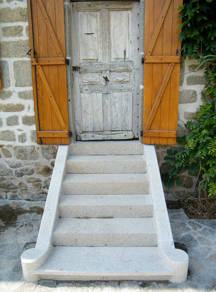 Granite steps