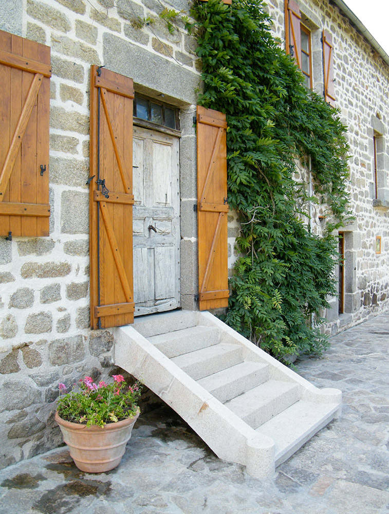 Granite steps