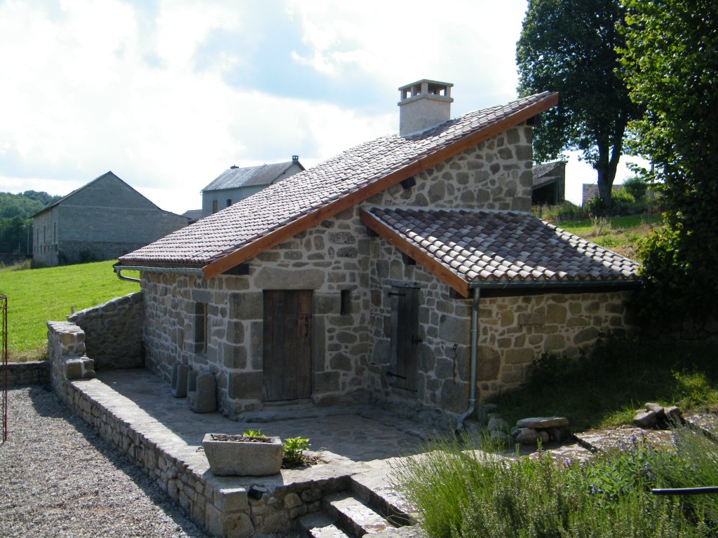 Restored out building and bread oven