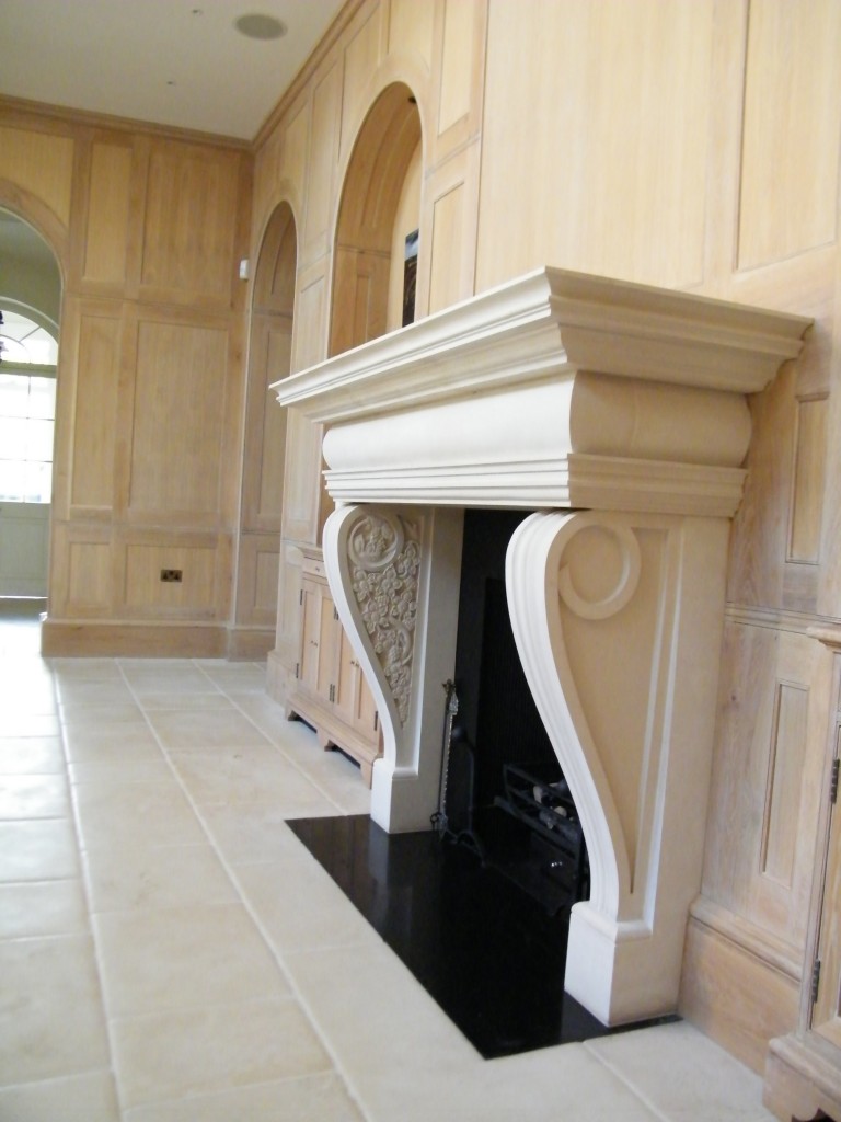 Hand crafted and designed fireplace